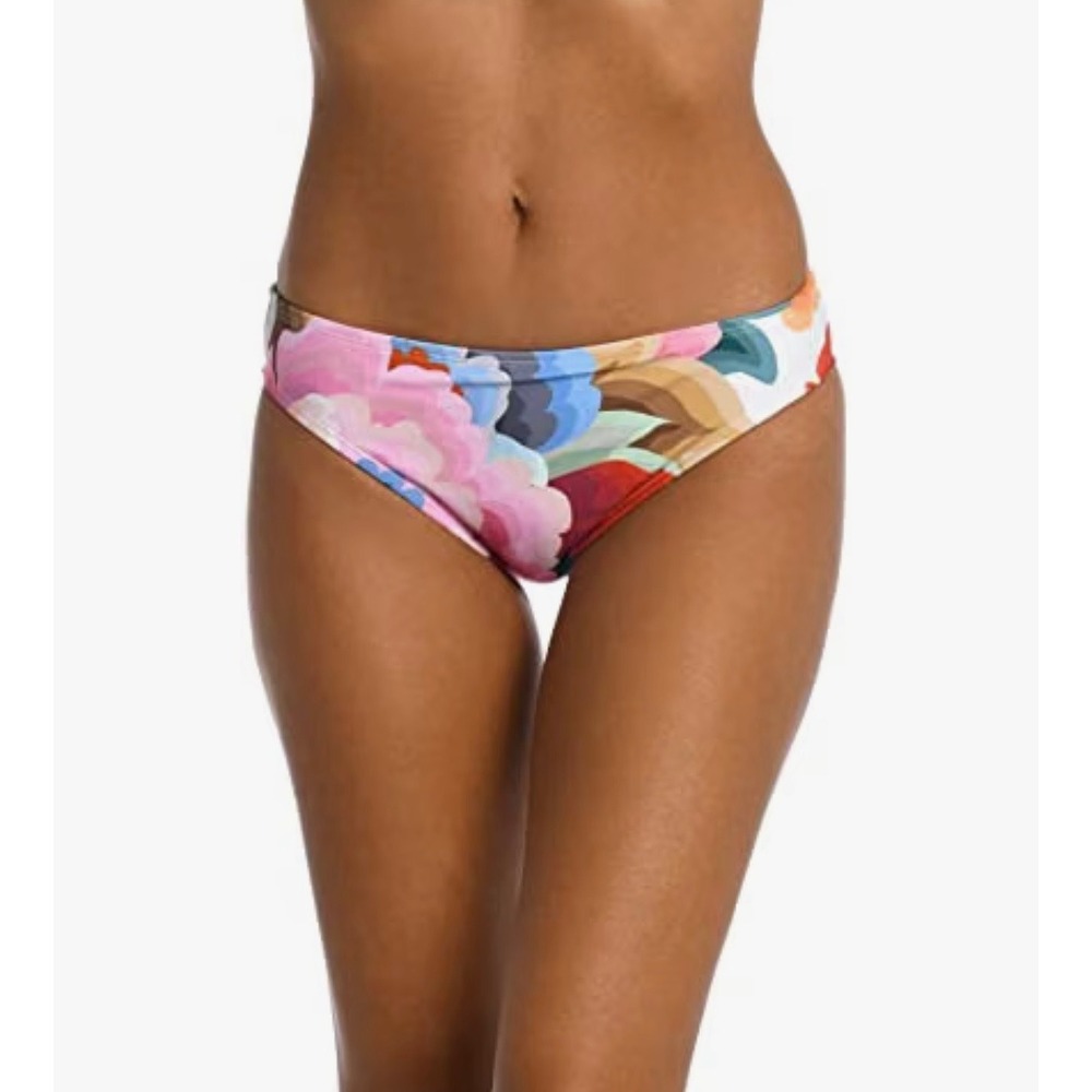 La Blanca Petal Pusher Tummy Control Bikini Bottoms Multi Floral LB3VE93W NWT